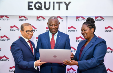 L-R: Equity Group Chief Strategy Officer Brent Malahay, Equity Group Managing Director and CEO Dr. James Mwangi and Equity Group Executive Director Mary Wamae during the Half Year 2023 Investor Briefing event. Equity Group registered a 23% growth in total assets to reach Kshs.1.645 trillion from Kshs. 1.334 trillion, 8% growth in profit before tax to Kshs. 35.2 billion from Kshs. 30.9 billion, with subsidiaries contributing 46% total assets and 45% profit before tax. The Group registered a funding growth of 23% driven by 21% growth in customer deposits to Kshs. 1,176 billion up from Kshs. 970.9 billion.