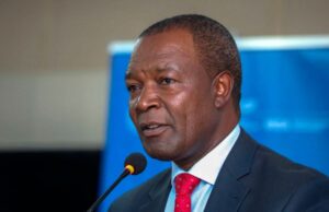 Cabinet Secretary, National Treasury & Economic Planning Njuguna Ndung'u at Kenyatta International Convention Centre.