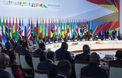 First plenary meeting of the Russia-Africa Summit on 24 October 2019. Credit: Roscongress