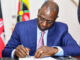 President William Ruto signing the Finance Bill to law at State House, Nairobi on June 26, 2023. PHOTO | COURTESY | PCS